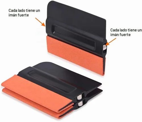 Vista 3 de Gomake Escobilla de vinilo para envoltura de vinilo de 4 pulgadas con borde de fieltro de microfibra, herramienta aplicadora de calcomanías