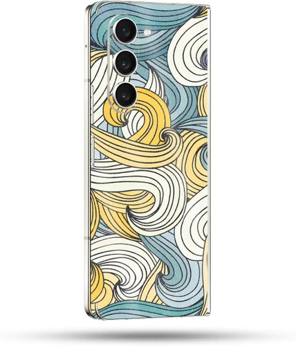 Vista 66 de MightySkins Skin compatible con Samsung Galaxy Z Fold 5 - Puppy Fall Funda protectora de vinilo duradera y única Fácil de aplicar, quitar