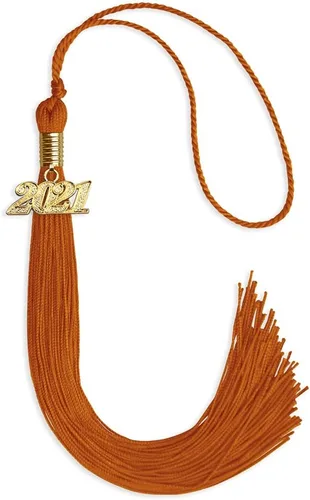 Vista 151 de Endea Graduation - Borla de un solo color con fecha dorada (Oro Antiguo, 2020)