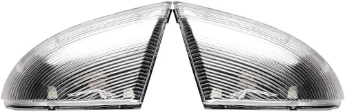 Vista 3 de Espejo lateral LED intermitente, luz de charco para conductor y pasajero, lente transparente para 68064948AA 68064949AA compatible con Dodge Ram