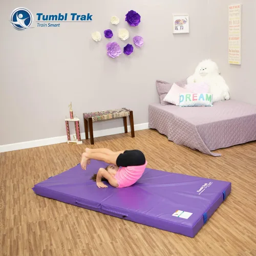 Vista 6 de Colchoneta Tumbl Trak Junior para hacer ejercicio Púrpura