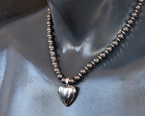 Vista 24 de Colgante de corazón de aventurina natural, Collar de cuentas de aventurina genuina, Collar de piedra verde, Collar de piedras preciosas, Cuentas