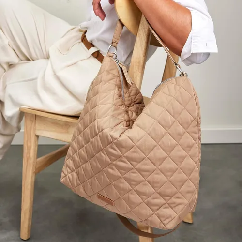 Vista 5 de Vera Bradley Bolso de hombro Hobo de gran tamaño de sarga de alto rendimiento