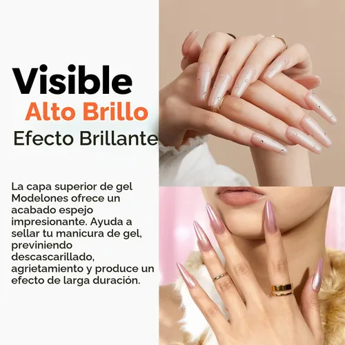 Vista 4 de modelones Juego de capa base superior de gel sin HEMA, 2 piezas
