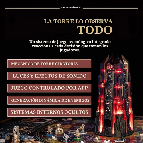 Vista 3 de Restoration Games Regreso a Dark Tower, juego de mesa de fantasía para 1-4