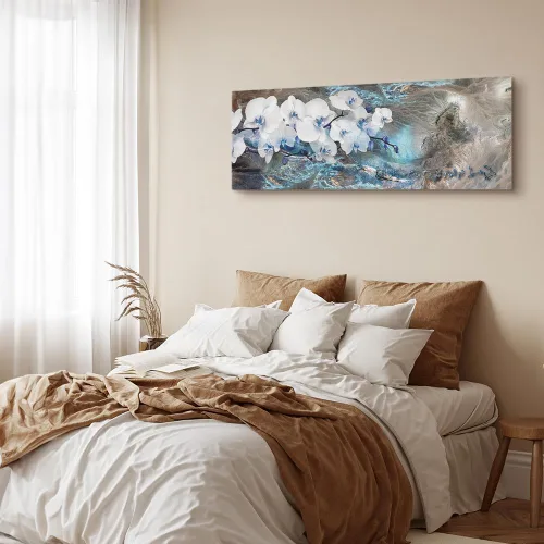 Vista 3 de artgeist Lienzo decorativo para pared, abstracto, 35 x 12 pulgadas, 1 unidad, decoración del hogar, cuadro estirado, pintura fotográfica, imagen