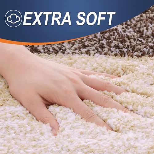 Vista 5 de OLANLY Juego de 2 alfombras de baño y alfombras de baño ombré, tamaño de alfombra de baño 24 x 16 pulgadas y juego de alfombras de baño 24 x 16 + 24