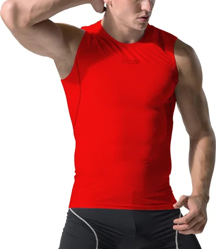 Vista 3 de Ropa interior sin mangas de alta absorción para hombre, ropa interior de secado rápido, chaleco ligero deportivo sin mangas