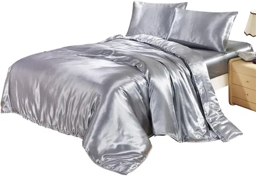 Vista 9 de Bedding-Hotel - Juego de funda de edredón de calidad de hotel con lazos de cremallera ocultos, 3 piezas (1 funda de edredón, 2 fundas de almohada)