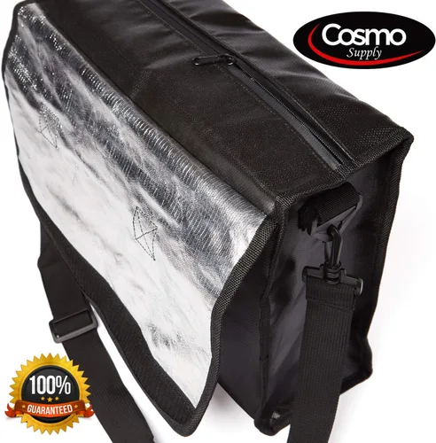 Vista 4 de Cosmo - Bolsas de documentos ignífugas, bolsa grande ignífuga para dinero en efectivo con correa para el hombro, bolsa de dinero impermeable e