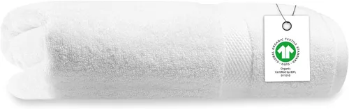 Vista 29 de Toalla de baño de felpa de algodón orgánico de lujo Certificado GOTS y OEKO-TEX Toallas de calidad hotelera premium Tecnología Feather Touch