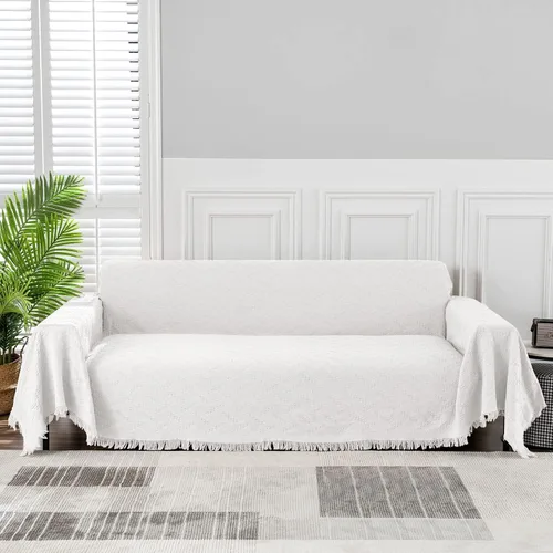 Vista 22 de MEETSKY Fundas para Sofá Cubiertas para Sofá Pequeño Fundas para Sofá para Loveseat/Silla/Futón Reclinable Protector de Sofá Lavable Decorativo