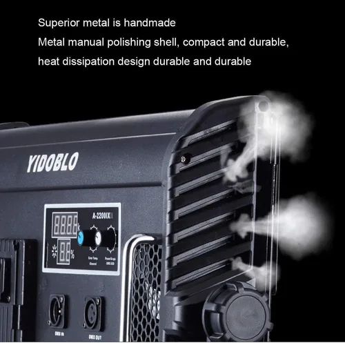 Vista 8 de 70W A-2200IX CRI 96+ LED Panel/Barndoor/LCD Display Video Iluminación (A-2200IX)