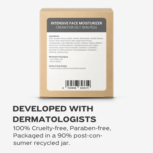 Vista 6 de IGAME - Crema hidratante facial intensiva para pieles grasas Nutritiva e hidratante Hidratante antienvejecimiento Ideal para pieles grasas