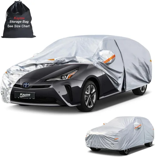 Vista 8 de Kayme Funda impermeable para automóvil deportivo para todo tipo de clima. Consulta la tabla de tallas del vehículo para un ajuste preciso. Cubierta