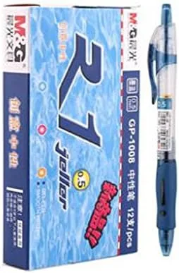 Vista 3 de 12 piezas M&G GP-1008 0.020 in Roller Gel Pen Retráctil Escritura Suave (Negro)