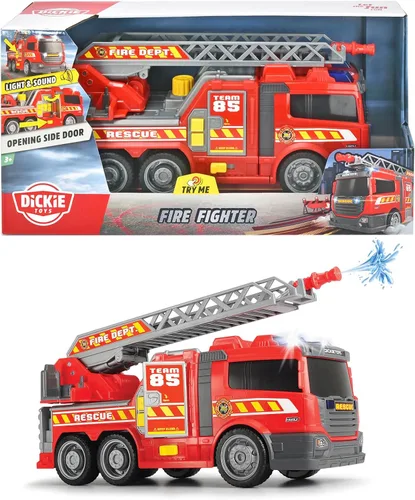 Vista 7 de DICKIE TOYS - Vehículo de bomberos de acción grande