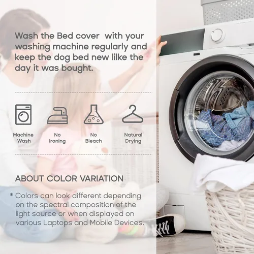Vista 7 de Sonive Cama de gran tamaño para perros y gatos, cama ortopédica de espuma para perros, impermeable, acolchada, cómoda, para uso en interiores