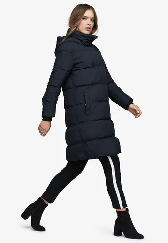 Vista 6 de Ellos Abrigo acolchado largo con capucha para mujer en talla grande