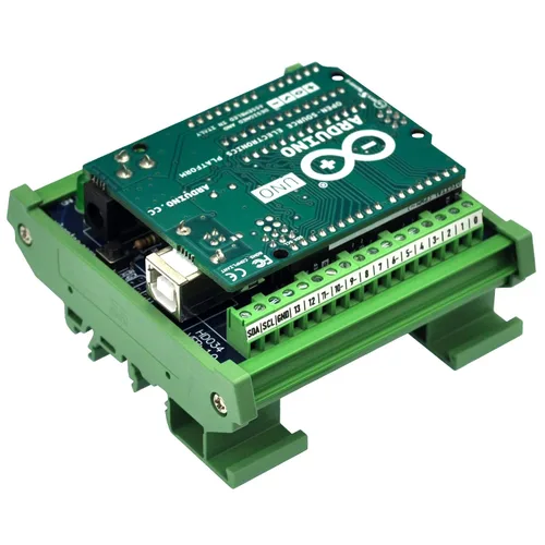 Vista 4 de Módulo de bloque de terminales de ruptura de pinout de montaje en carril DIN para Arduino UNO R3