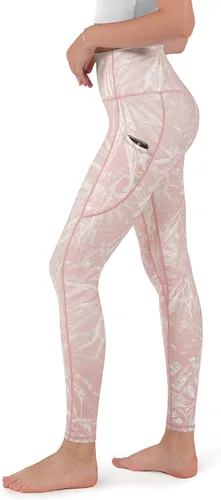 Vista 2 de ODODOS High Waist Yoga Pants for Women with Pockets, Tummy Control Running Sports Workout Yoga Leggings