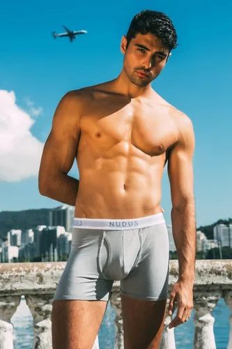 Vista 5 de NUDUS Ropa interior de bambú y rayón para hombre, elegante, suave, con bragueta - Juego de 4 en caja de regalo
