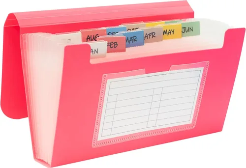 Vista 10 de C-Line 13-Pocket Expanding File, Coupon Size, 1 Expanding File, Color May Vary (58410-DS)