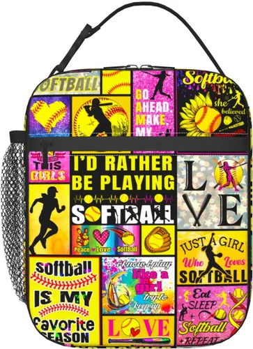 Vista 8 de Lonchera de baloncesto con aislamiento térmico para hombres, mujeres, niños, niñas, niños, caja de almuerzo portátil reutilizable para el trabajo
