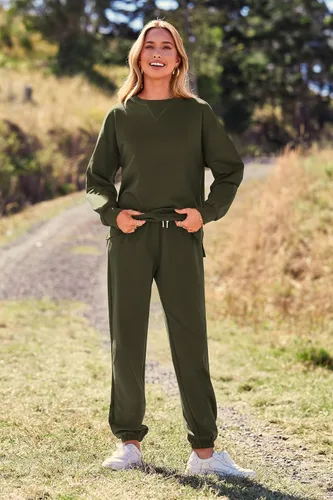 Vista 88 de Prettygarden - Conjunto de pijama de dos piezas para mujer, diseño de teñido anudado, sudadera informal de manga larga con pantalones largos, ropa