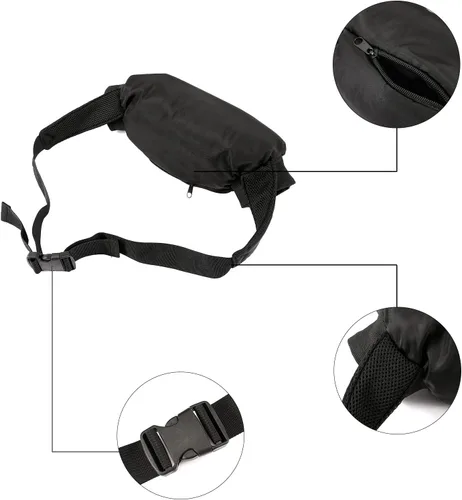 Vista 3 de Calentadores de manos de jugador de fútbol, orejeras de nailon recargables con correa de cintura, ideales para QB, RB, receptores, entrenadores