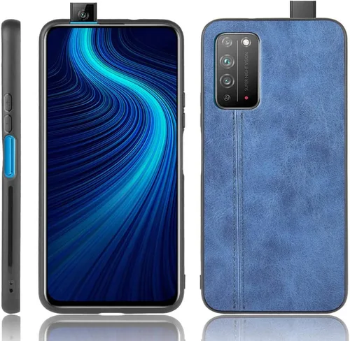 Vista 201 de Funda para Vivo iQOO Z1x 5G, funda para Vivo iQOO Z1x 5G Funda de piel sintética con funda 3 en 1, color azul