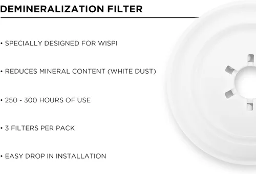 Vista 2 de LittleHippo WISPI Filtros de desmineralización de repuesto para humidificador, cartucho de desmineralización para purificador de aire, filtro
