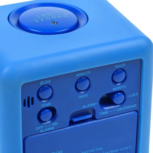 Vista 4 de Equity 73005 - Reloj despertador LCD con luz inteligente, color azul