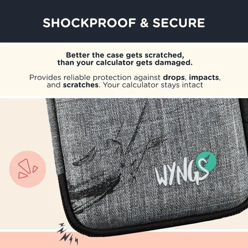Vista 6 de Calculadora gráfica TI 84 Plus + funda protectora WYNGS color negro