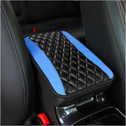 Vista 15 de Moly Magnolia Cojín Acolchado para Consola Central de Automóvil, Cubierta Protectora Universal de Cuero Impermeable para Caja de Asiento