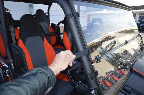 Vista 7 de Wolverine - Parabrisas plegable completo X4 / X2 de Clearly Tough Para modelos 2018-2020 Resistente a los arañazos Policarbonato de alta