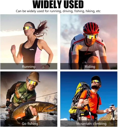 Vista 7 de OBEST - Gafas Bluetooth impermeables para ciclismo y correr Built-in Mic, Voice Assistant, Polarized Lenses,Open-Ear Speakers, UV Protection