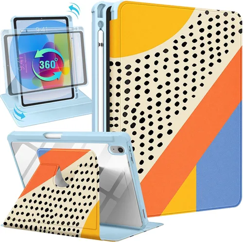 Vista 18 de Uppuppy Funda para iPad A16 – para Funda de iPad 10ª Generación 10.9 Pulgadas Linda Mujeres Niñas Femenina Bonita Kawaii Dibujos Animados Perro
