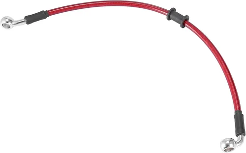 Vista 44 de Motoforti Universal 40 cm 15.75" Manguera de Aceite para Freno y Embrague de Motocicleta, Tubo de Línea Hidráulica Reforzada, Acero Inoxidable Negro