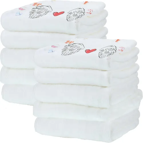 Vista 8 de Preboun 6 Piezas Mantas de Tiro de Sublimación Gruesas de Felpa Suave Mullidas Manta Blanca en Blanco para Bricolaje Fotos de Sublimación
