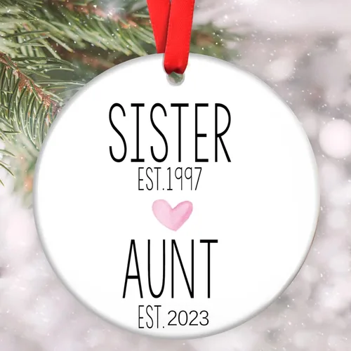 Vista 26 de Adornos familiares personalizados, adorno de Navidad familiar, decoración del hogar de Navidad, regalos de Navidad para la familia, adornos de árbol
