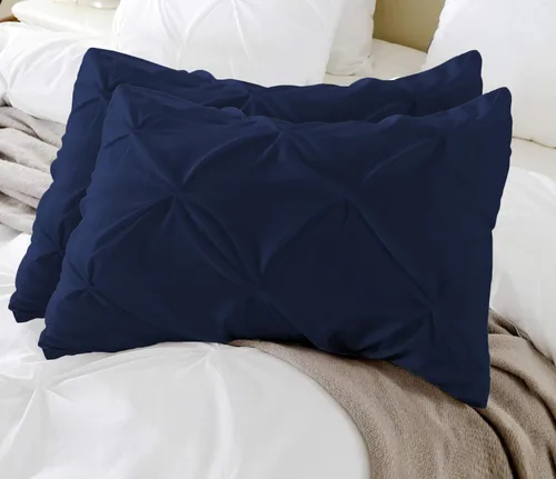 Vista 17 de beddingstar - Juego de fundas de almohada plisadas de 2 a 600 hilos, 100 % algodón egipcio, magníficas fundas de almohada decorativas