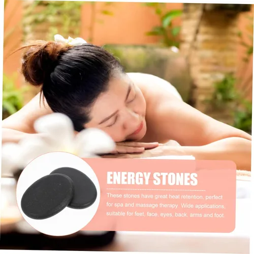Vista 4 de Healeved 10 Uds. Masaje Energético Piedra Calentada Masajeador Aceites Esenciales para Masajeador Facial Masaje Facial Rocas Grandes Juego