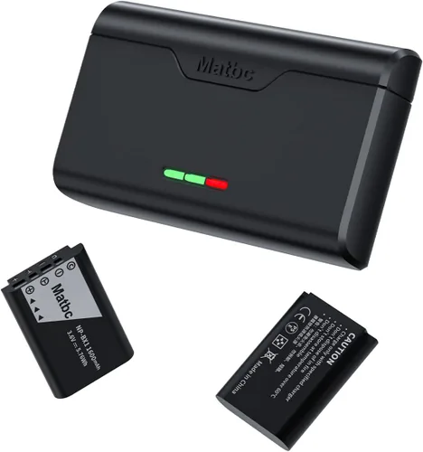 Vista 8 de Repuesto de 1600 mAh para batería Sony NP-BX1, paquete de 2 y cargador de batería Sony de 3 canales compatible con Sony NP-BX1/M8, ZV-1, ZV-1 II