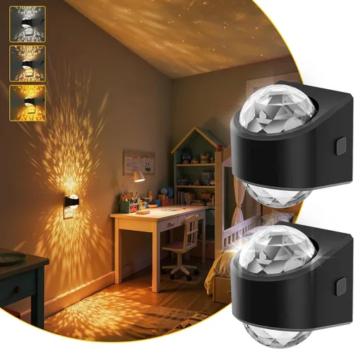 Vista 17 de L LOHAS LED - Luces nocturnas enchufables en la pared, luz nocturna con proyector y sensor de crepúsculo a amanecer, 1600K/3000K/5000K ajustable