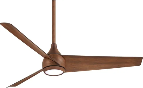 Vista 3 de MINKA-AIRE F678L-CL Twist 52" Ventilador de techo con luces LED y control remoto, carbón