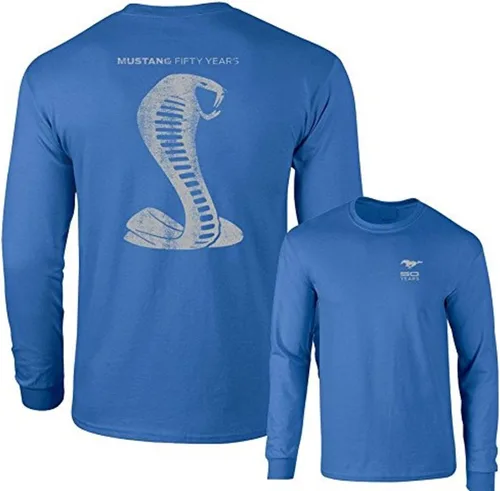Vista 2 de Mustang 50 Years Ford 50 Gray Snake Camiseta de manga larga F & B