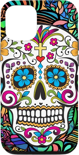 Vista 25 de Funda para iPhone 11 Pro Max Day of the Dead Sugar Skull