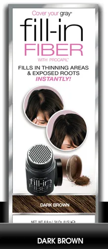 Vista 2 de Cover Your Gray Fibras Pro Fill-In con Procapil - Marrón Oscuro