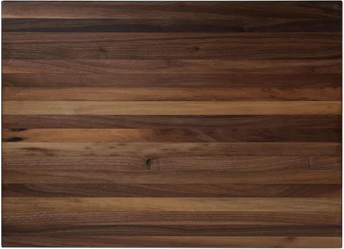 Vista 6 de Tabla de cortar de nogal para cocina, madera dura cultivada en EE.UU., 20 x 15 pulgadas, con asa interior invisible, preacabada con aceite de grado